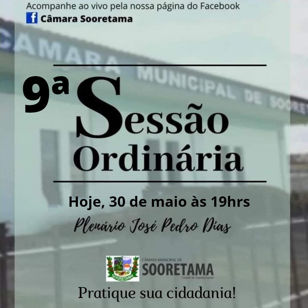 9ª SESSÃO ORDINÁRIA DE 2022