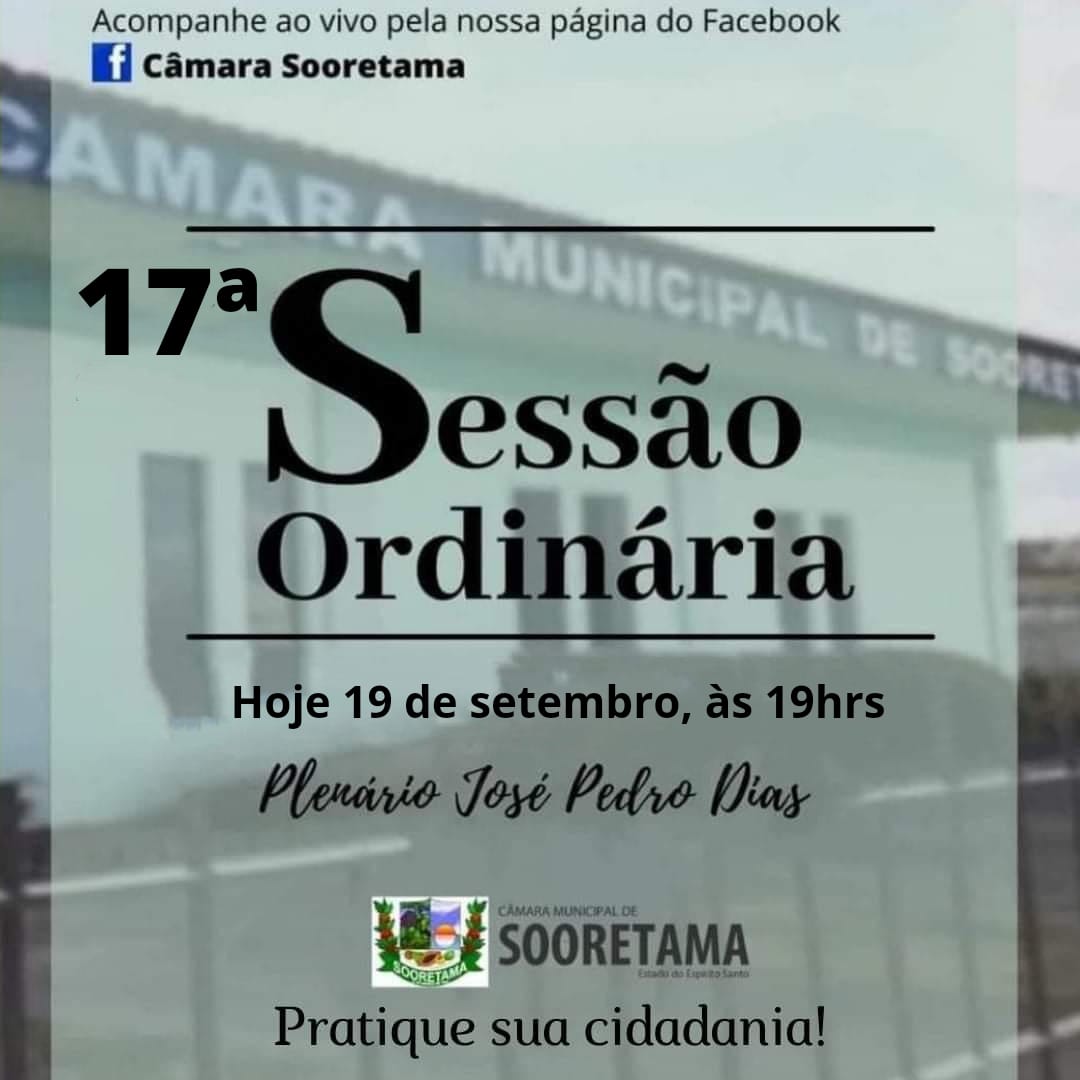 17ª SESSÃO ORDINÁRIA DE 2022