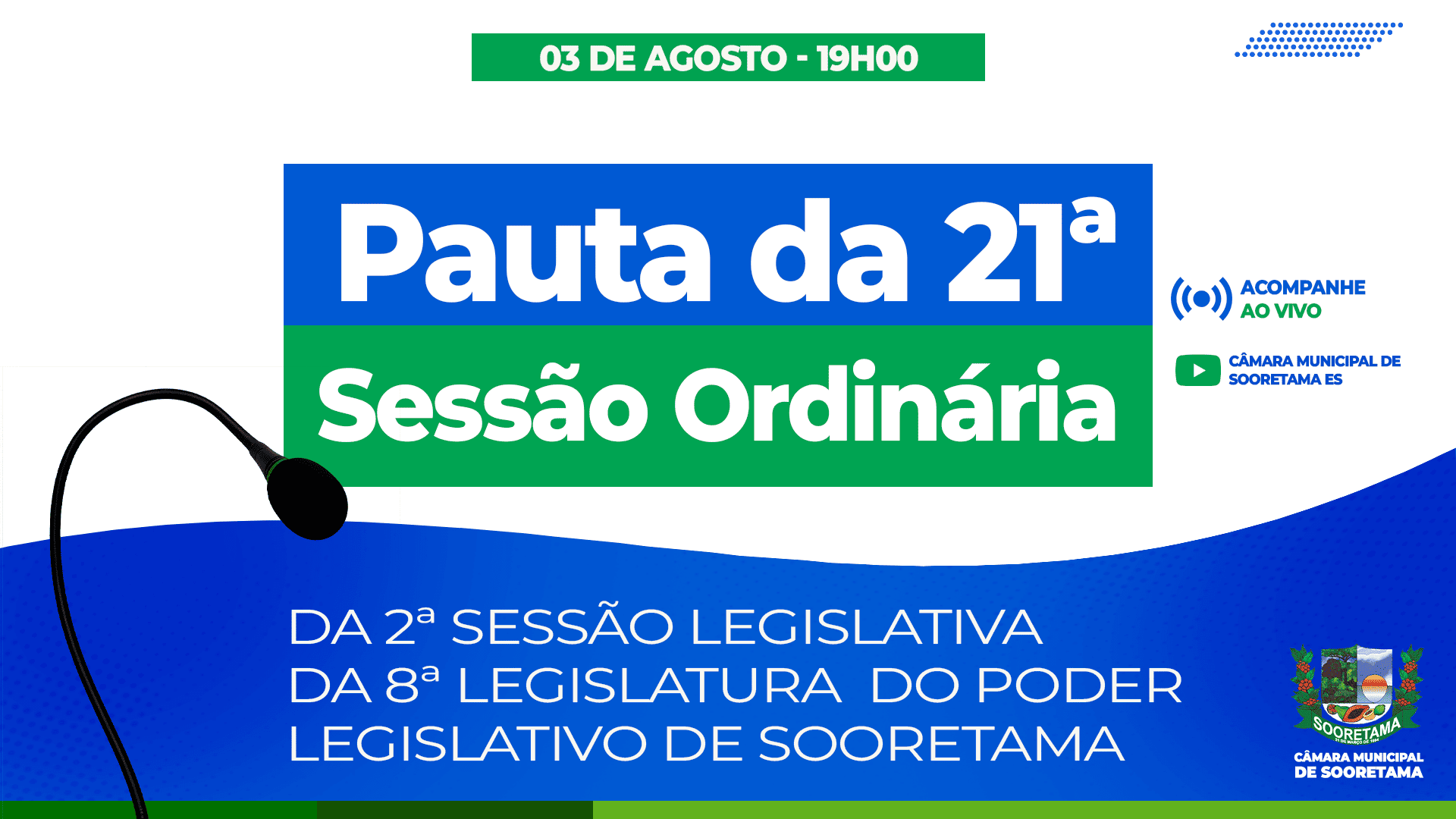 PAUTA 21ª SESSÃO ORDINÁRIA DE 2026