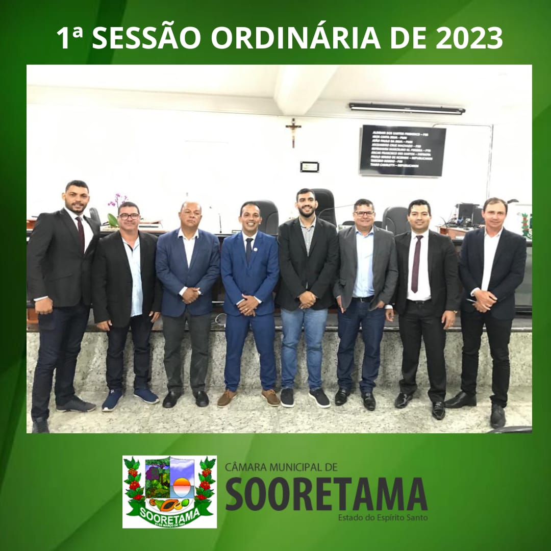 Imagem da notícia: 1ª SESSÃO ORDINÁRIA DE 2023